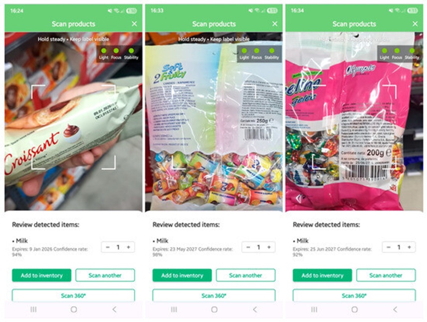 Figure 7. Correct OCR date but misclassified product (packaged goods with misleading cues) (Source: Authors' supermarket testing, 24 September 2025).