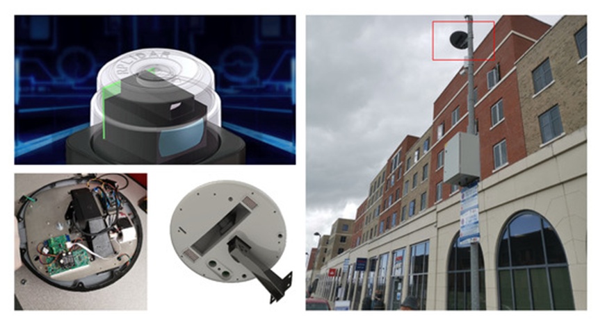 Figure 11. LiDAR hardware installation.