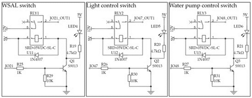 Figure 11. Schematic diagram for high-current loads. Arrows are standard symbols used in circuit diagrams.