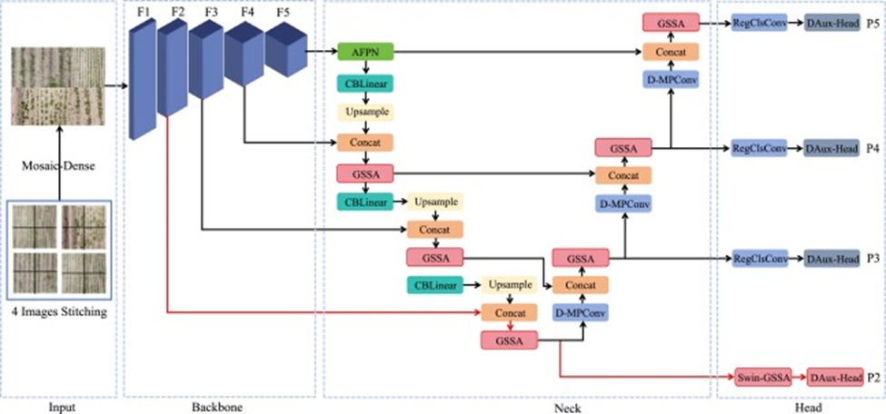 Figure 7. YOLOv9-GSSA network framework.