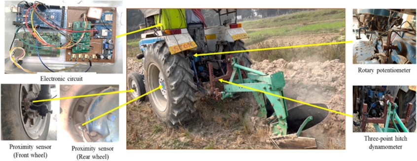 Figure 3. Instrumented tractor.