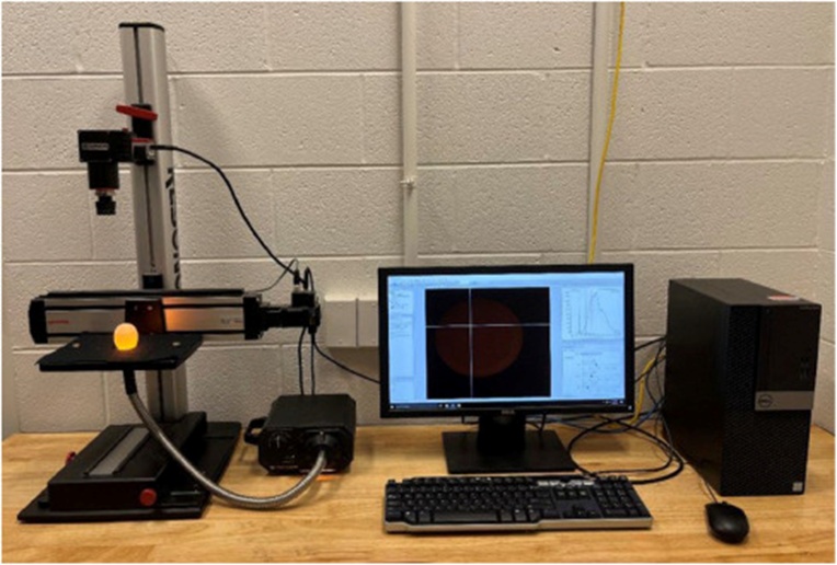 Figure 1. The line-scan hyperspectral imaging system for non-destructive egg analysis.