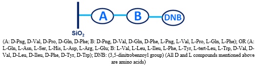 Figure 5. The general structure of ligand exchange CSPs