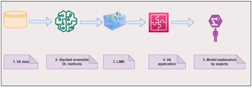 Figure 4. General pipeline of XAI implementation using VA data.