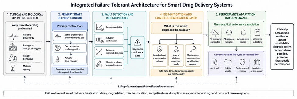 Figure 1. Integrated Failure-Tolerant Architecture for Smart Drug Delivery Systems