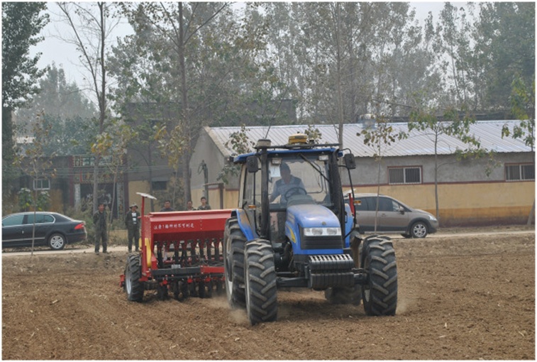 Figure 3. The accurate seeding machinery.