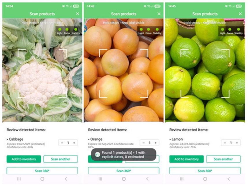 Figure 8. Product confusion within visually similar families of fresh produce. Source: Authors' supermarket testing, 24 September 2025.