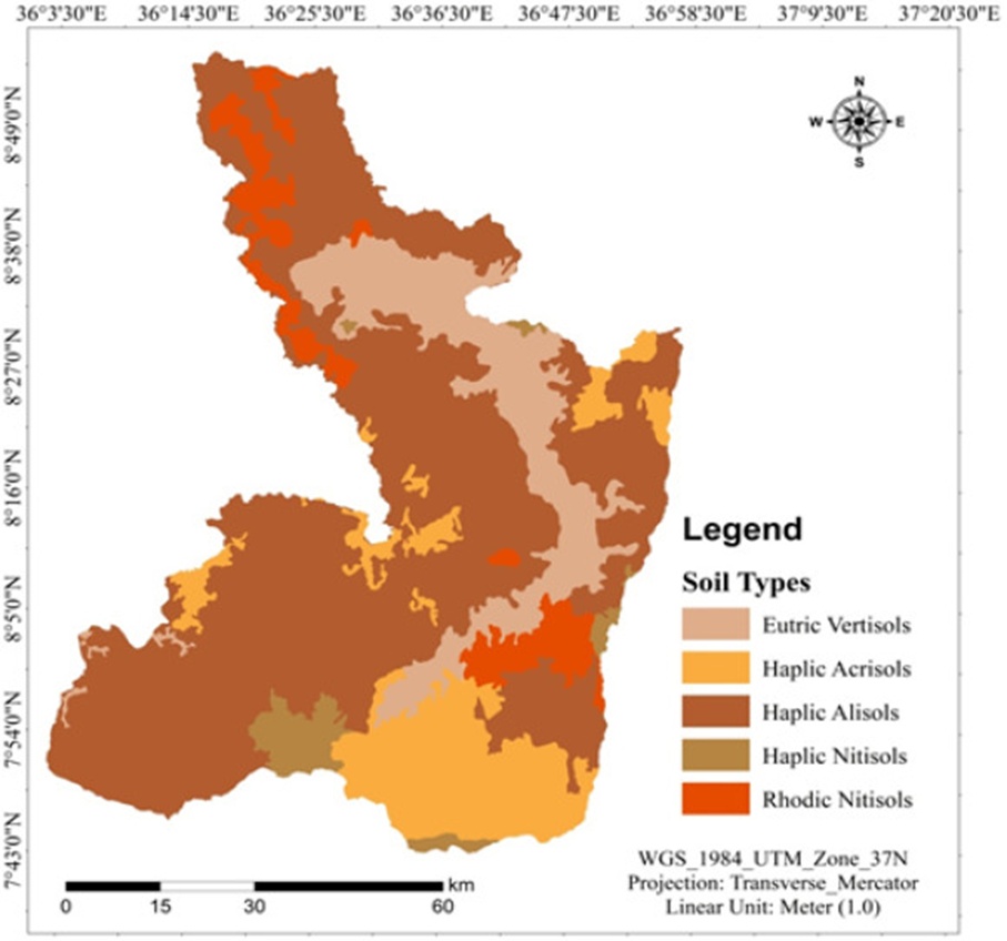 Figure 6. Soil types of the study area.